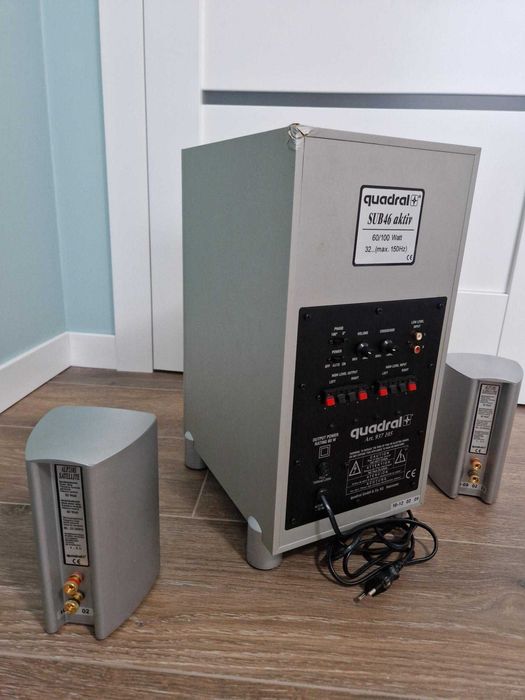 Quadral Wzmacniacz subwoofer SUB46 kolumny ALP210S bluetooth AUX