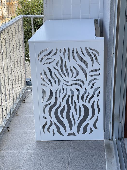 Caixa/ tampa decorativa para esconder ar condicionado