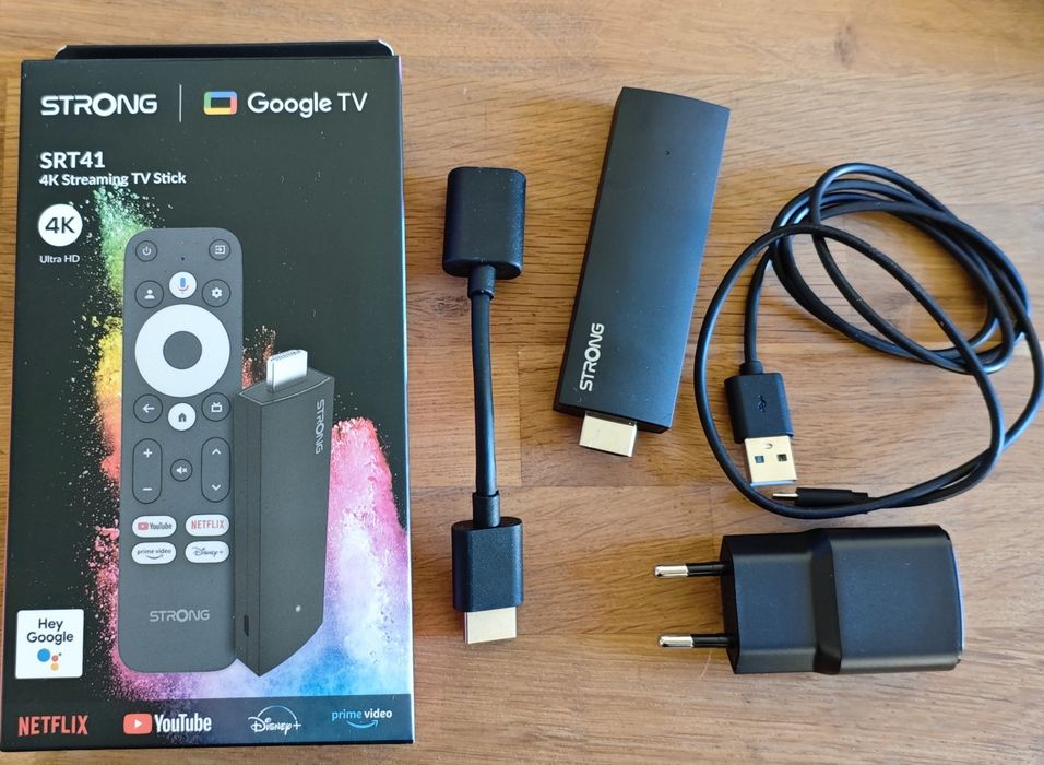 Strong SRT41 4K Streaming TV Stick – Google TV (Como Novo)