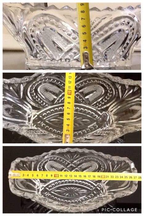 Хрустальные вазы.селедочница времен СССР