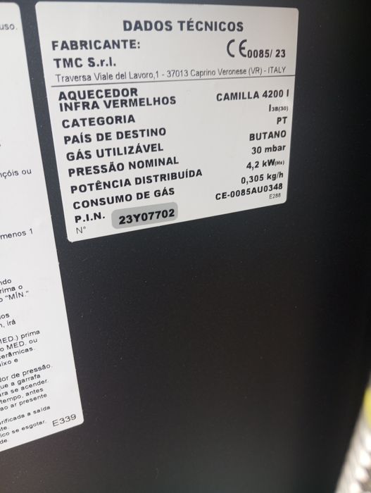 Aquecedor catalítico Rubis gás