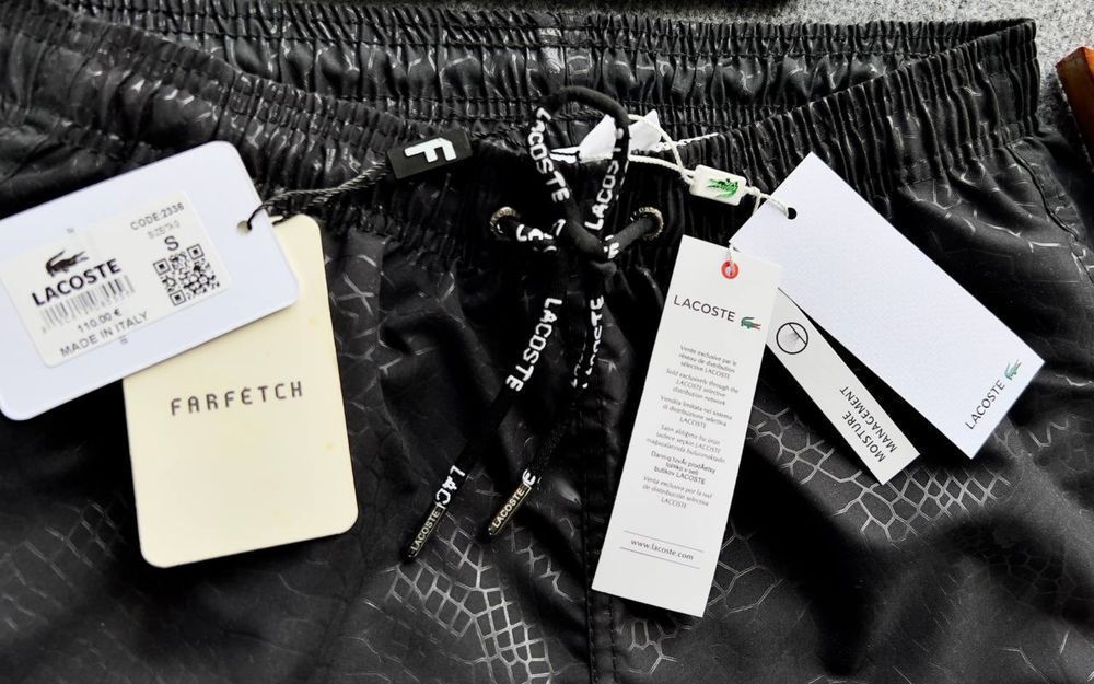РАСПРОДАЖА! Шорты LACOSTE пляжные для бассейна черные оригинал