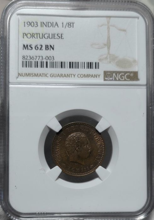 1/8 tanga 1903 MS62 BN