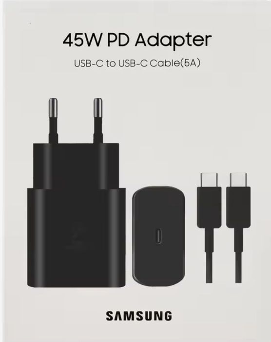 Сетевое зарядное устройство Samsung 45W Super Fast Charging 2.0. Производство Вьетнам