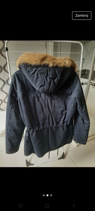 Granatowa parka Cropp 36, S