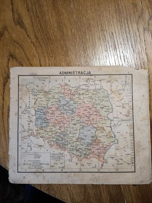 Stary mały atlas Polski