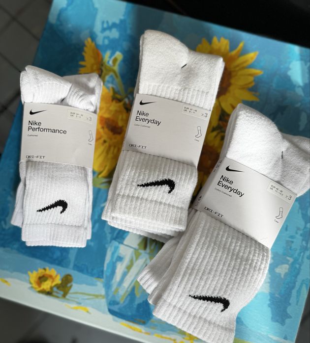 Шкарпетки Nike Sx7664-100 Sx4719-101 оригінал 34-38 42-46 46-50