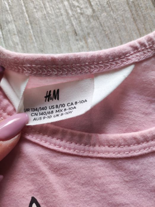 Koszulka dziewczęca H&M rozm. 134/140
