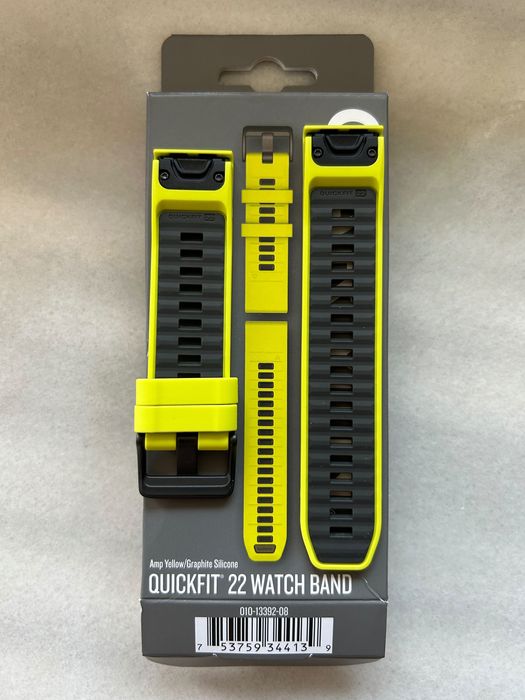 Garmin pasek 22mm quickfit nowy oryginalny żółty