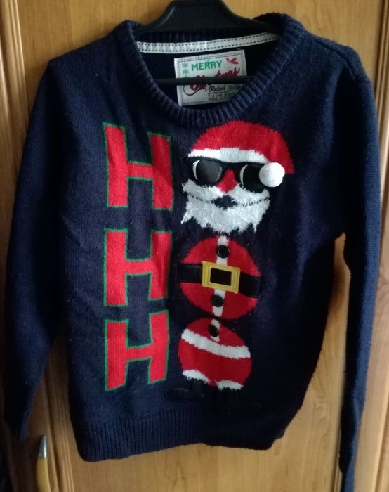 Sweter dziecięcy Merry Christmas rozmiar 128 cm