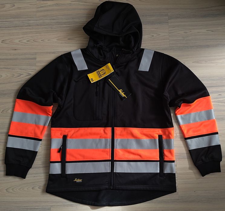XL 8038 Snickers polar Hi-Vis bluza robocza odblaskowa CL1  neon serwis BHP polar damski ostrzegawcza tory kolej