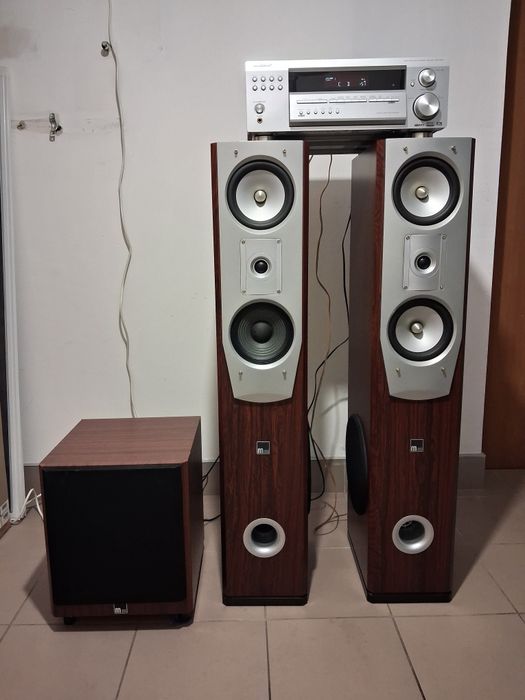 Amplituner Pioneer VSX-D514 + Kolumny + Subwoofer aktywny