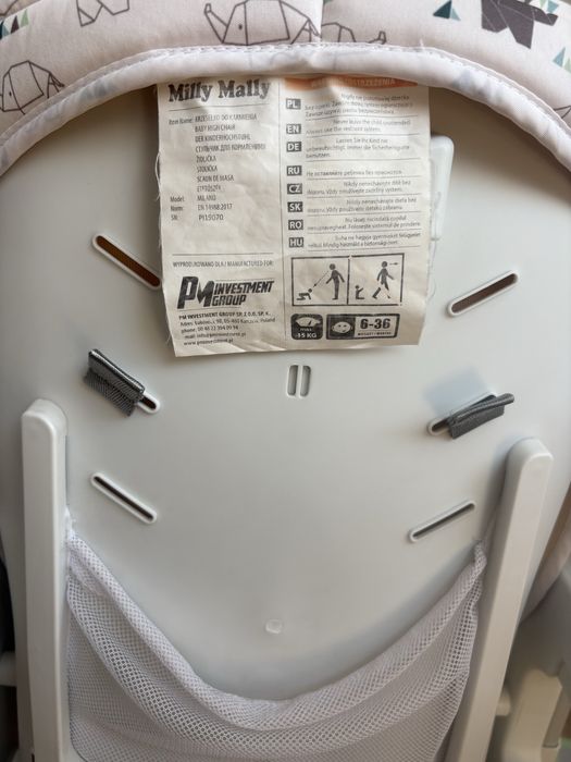 Krzesełko do karmienia Milly Mally