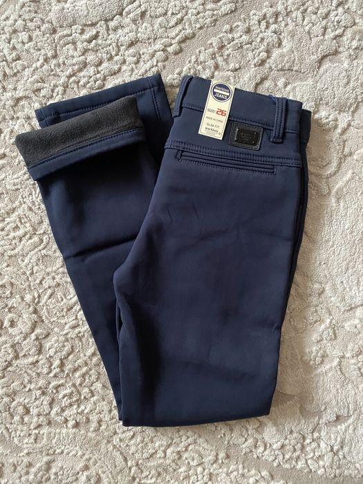 Зимові дитячі штани брюки на хлопчика/мальчика фліс 146-152