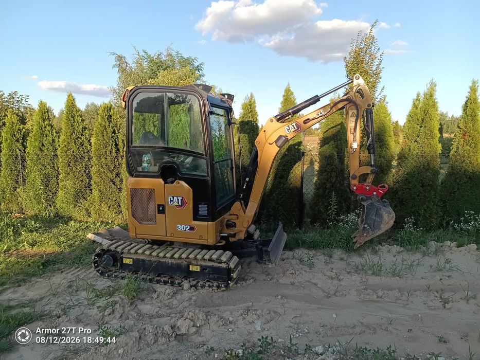 Minikoparka Cat 302 CR  2020 rok