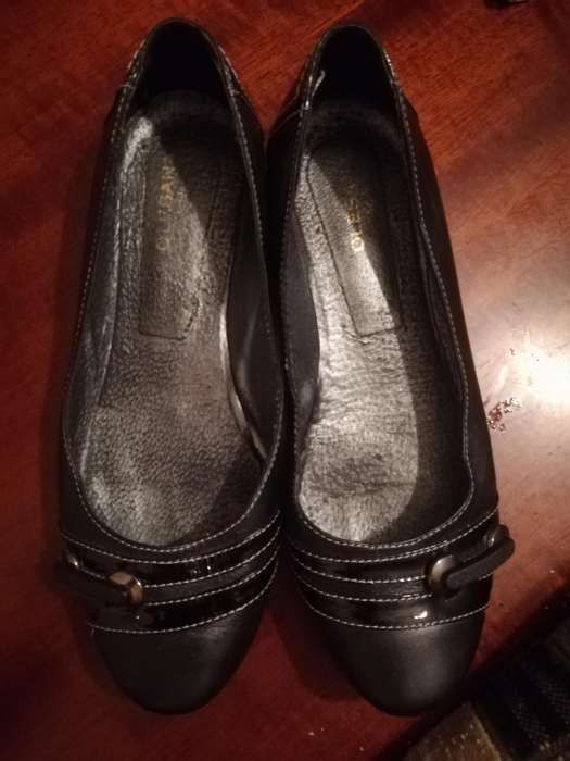 Туфли балетки, кожа
