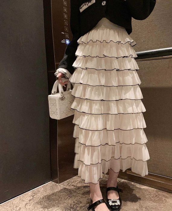 Spódnica falbany,hiszpanka