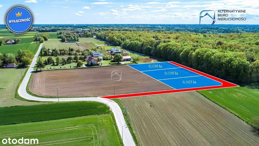 Działki budowlane pod lasem w Smugach