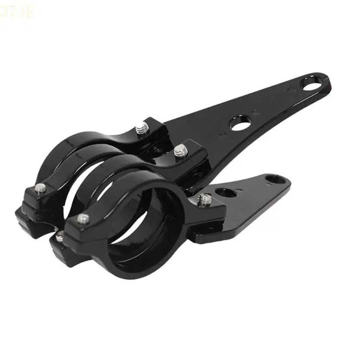 Suportes de Farol Universais 41 mm para Bainha - Alumínio Preto