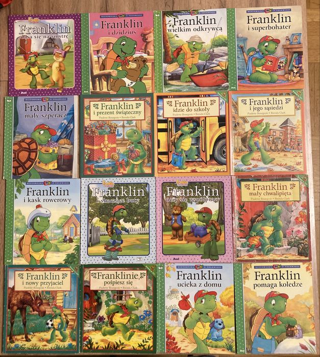 FRANKLIN książki, wielka kolekcja, 88 sztuk, dla dzieci, zestaw, zbiór