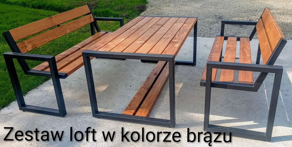 Meble ogrodowe na solidnych żeliwnych nogach