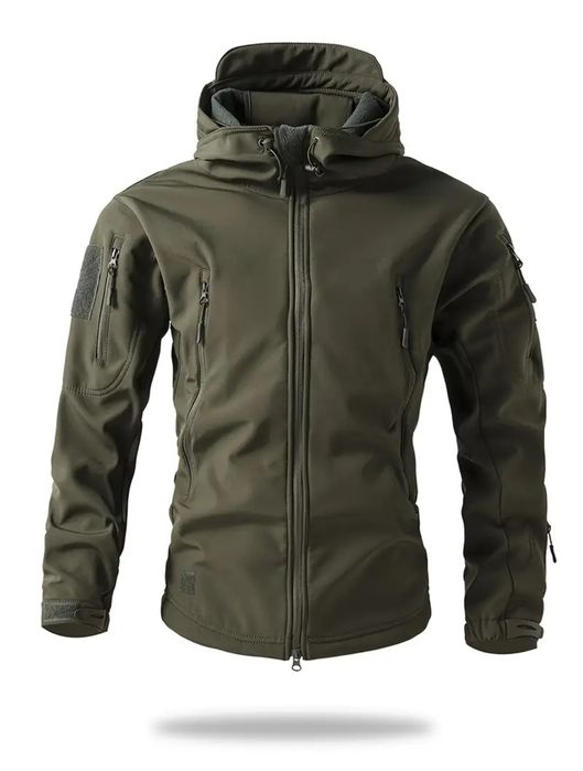 Куртка тактична однотон на флісі