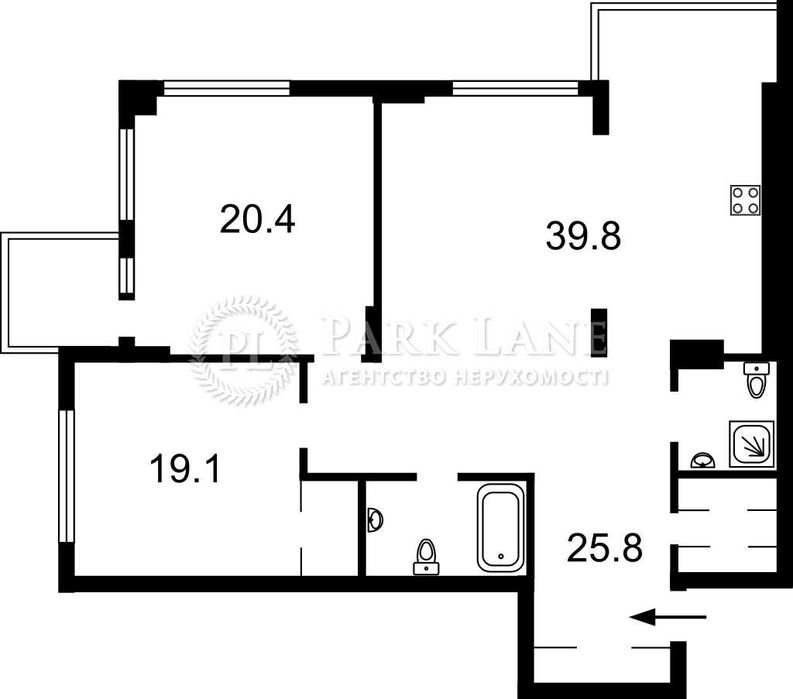 3-кімнатна квартира за адресою вул. Андрія Верхогляда (площа 124,2 м²) - Atlanta.ua - фото 22
