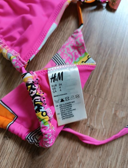 Bikini strój kąpielowy dwuczęściowy kostium dziewczęcy basen plaża xs