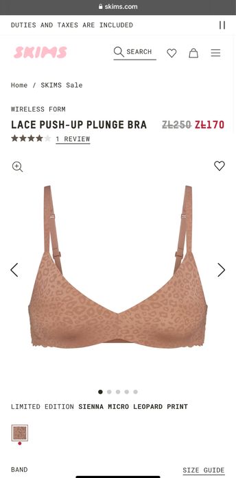 stanik Skims push up