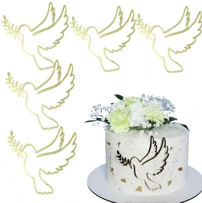 Topper ozdoba na bok tort Chrzest Święty Komunia