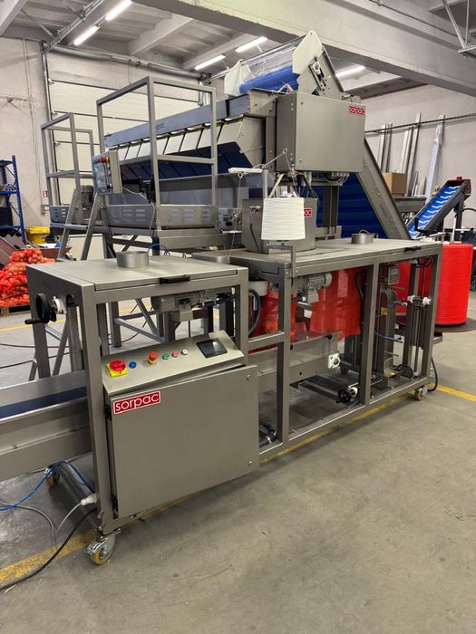 SORPAC: Linia do ważenia i pakowania warzyw (waga z 10 kubkami)