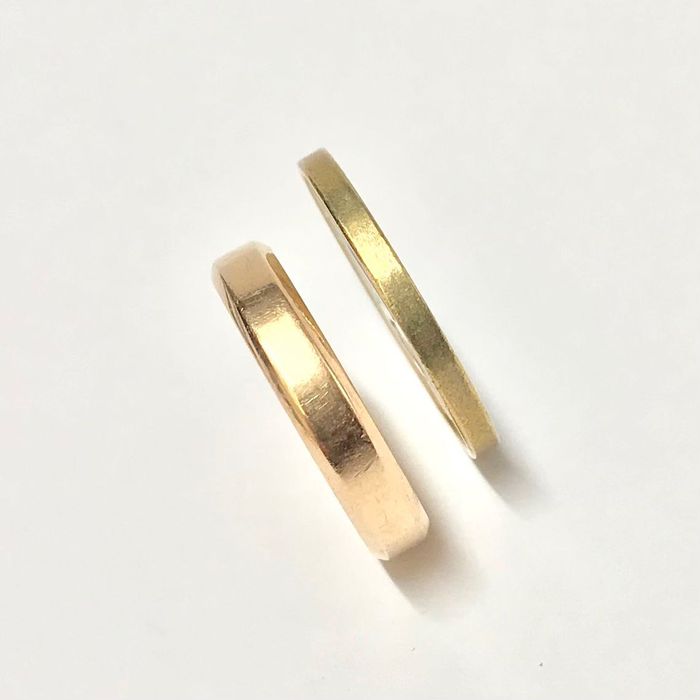 Złota OBRĄCZKA ślubna DAMSKA 14K klasyczna r. 17