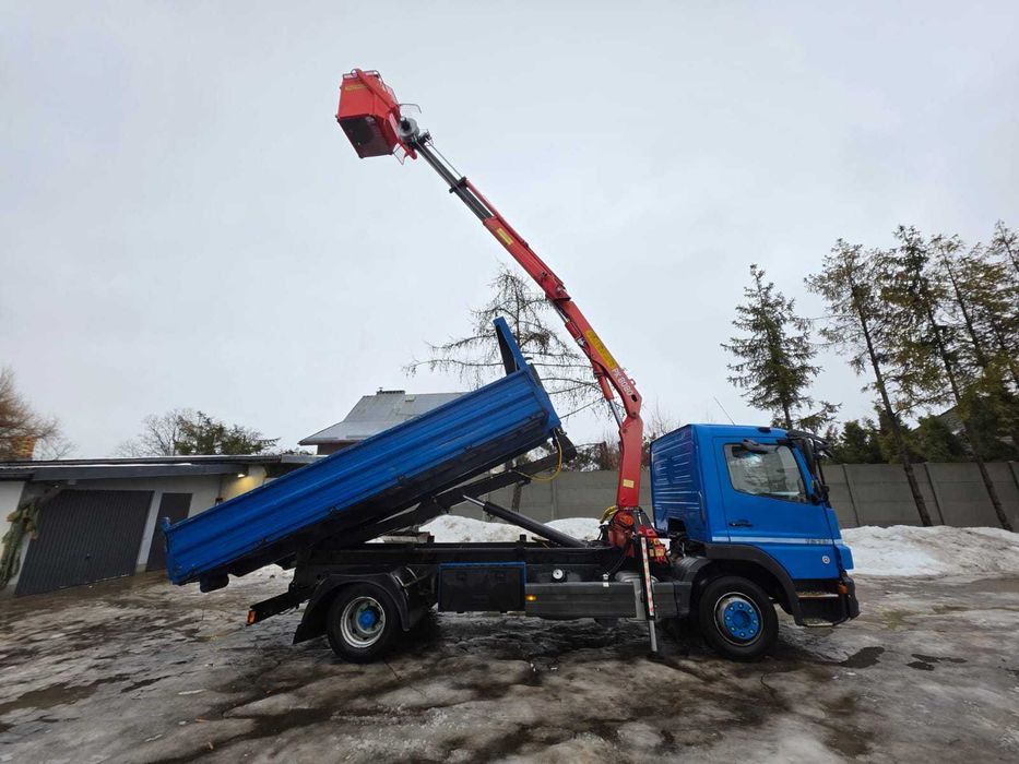 Mercedes Atego - Wywrotka, HDS + kosz, Hakowiec, Komunalny