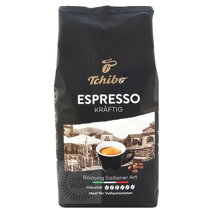 Kawa ziarniata Tchibo Espresso KRÄFTIG 1 kg- Zestaw 3 sztuki z Niemiec