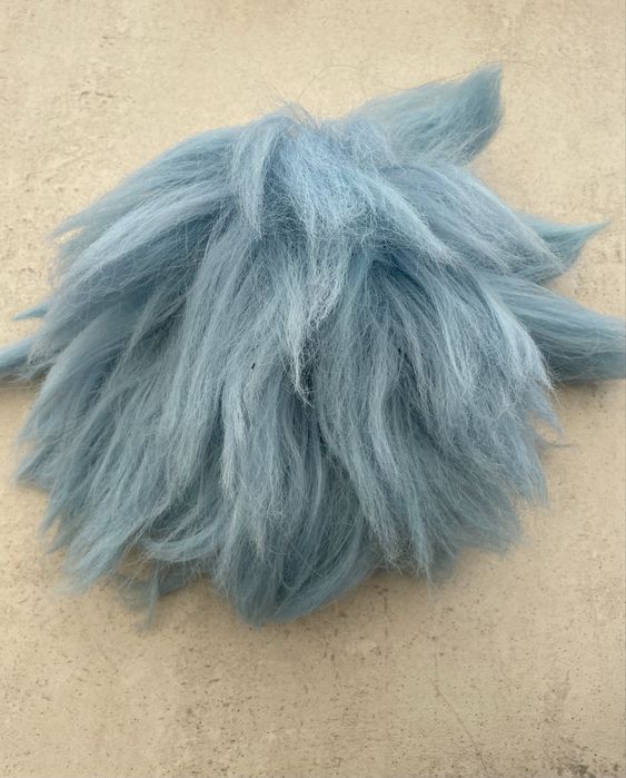 Kostium stroj przebranie peruka niebieska anime cosplay halloween