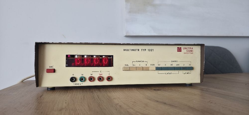 Multimetr Cyfrowy UNITRA UNIMA model 1331 lampy nixie