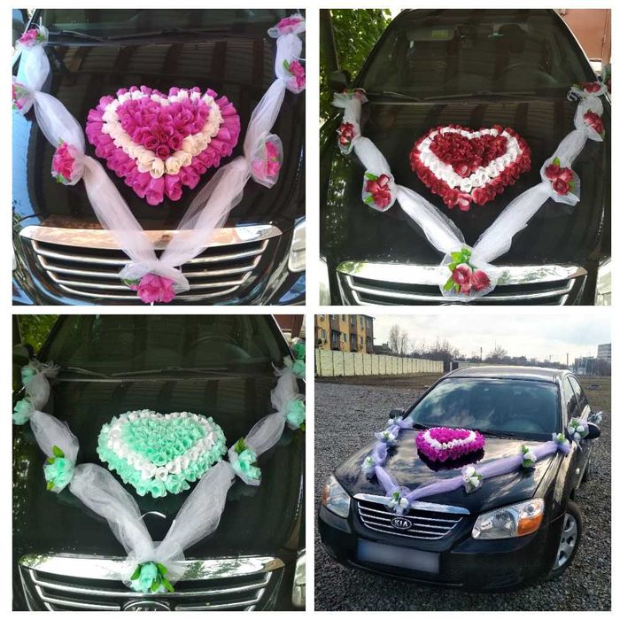 НОВІ Прикраси на весільну машину,Серце на весілля, украшения на авто