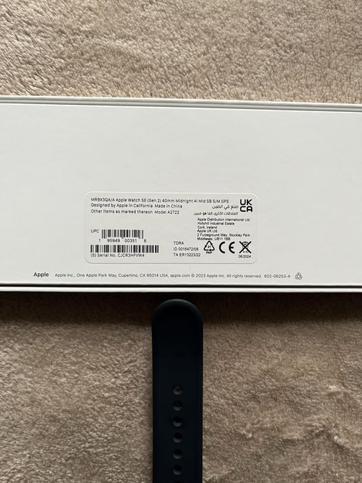 apple watch se2 40mm midnight