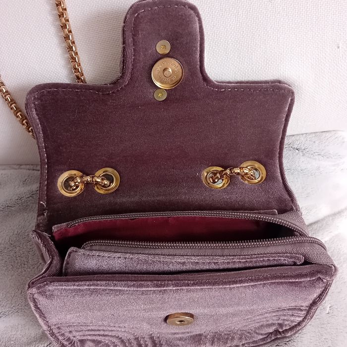 Torebka Gucci Marmont  brąz na łańcuszku