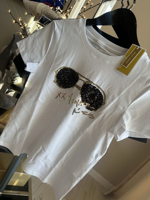 В НАЯВНОСТІ Michael Kors футболочки білі/чорні, ОРИГІНАЛ