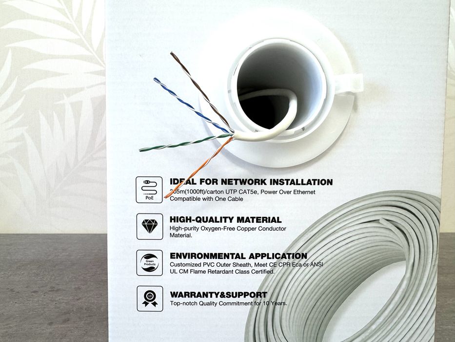 ‼️2.5Гбит Внутренняя медная витая пара Cat 5E Dahua Atis для интернета