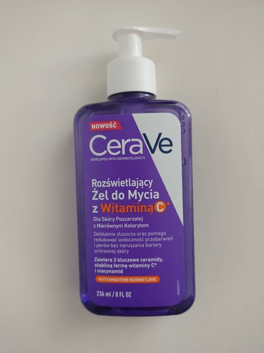 CeraVe rozświetlający żel do mycia twarzy z witaminą C 236 ml