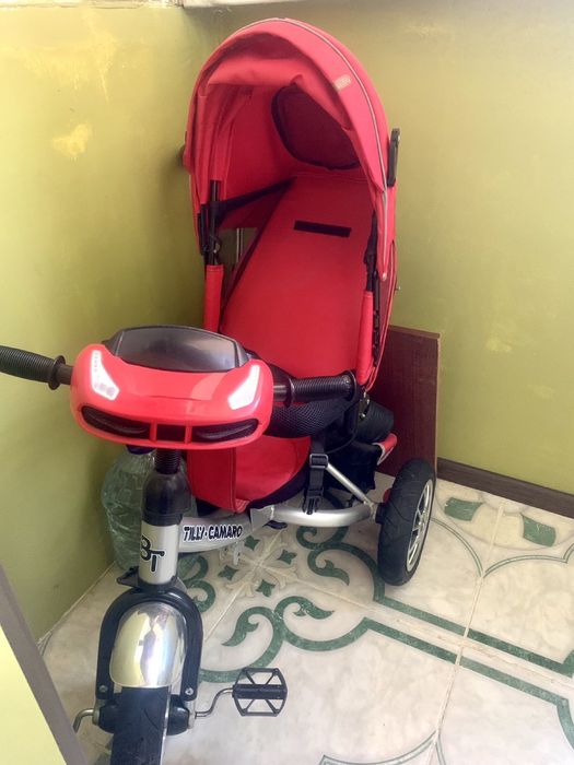 Детский велосипед с родительской ручкой