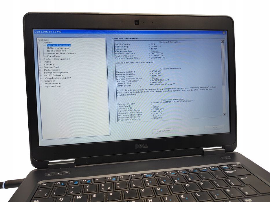 Dell Latitude E5440 i5-4200U 4GB 14 HD BAZA DO ROZBUDOWY