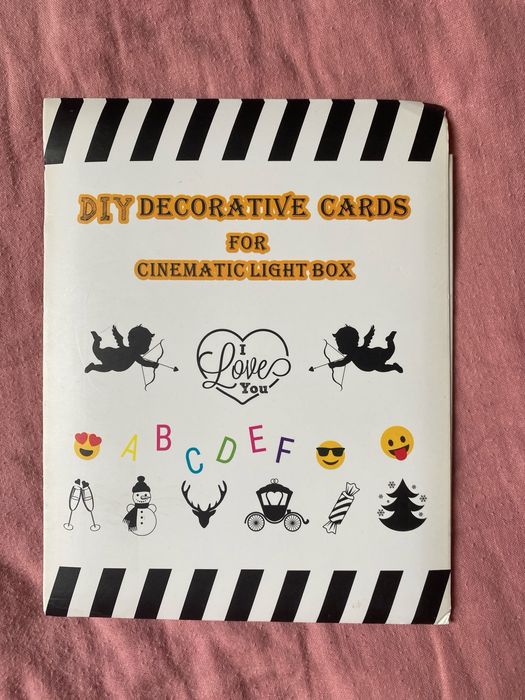 Letras coloridas para light boxes