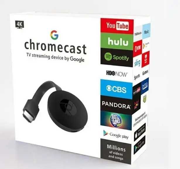 Беспроводная медиаприставка Wi-Fi Google TV Chromecast 4K