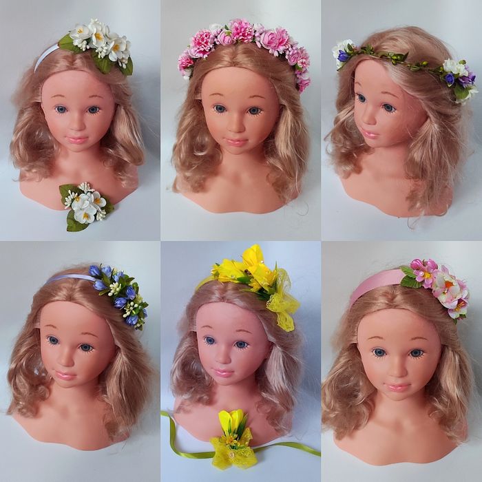 Обруч весна, весняний обруч, віночок з квітами