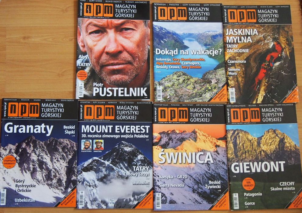 NPM- magazyn górski czasopismo od 2008 - 2016r.
