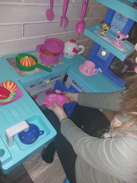 Дитяча кухня велика, з пластику