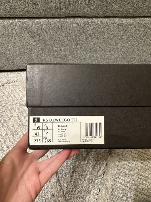 Adidas Raf Simons Ozweego 3 black чорні